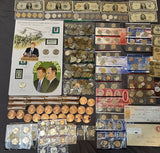 Estate Lot Old US Coins & Currency Silver Gold (Base Level)