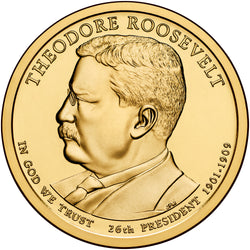 2013 P&D Theodore Roosevelt Presidential $1 Uncirculated Set