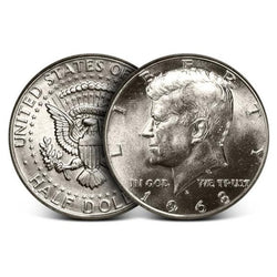 1965-1970 P or D Kennedy Half Dollar 40% Silver - Uncirculated