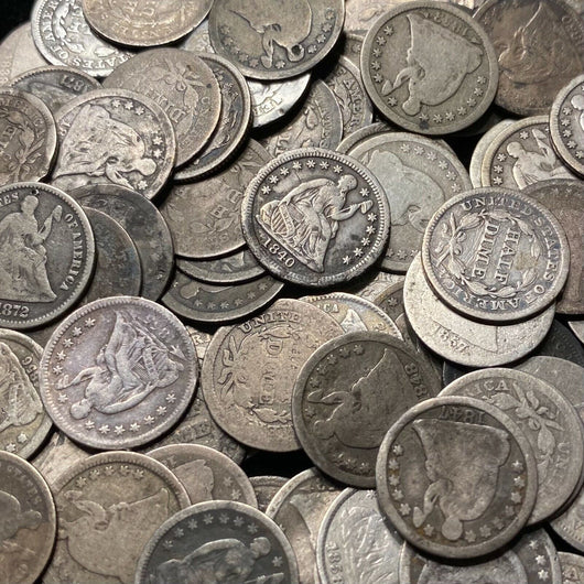 Estate Lot Seated Liberty Half Dime ✯ 1x US Type Coin 1839-1873 P,S,O AG-VF✯