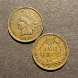 Indian Head Cent 1859-1909 Old Bronze 1¢ Coin