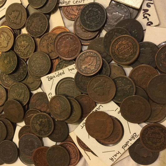 1x Large Cent from Hoard 1793-1857 Copper Coin - GOOD Condition