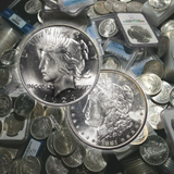 1x Uncirculated Peace/Morgan Silver Dollar BU 1878-1935