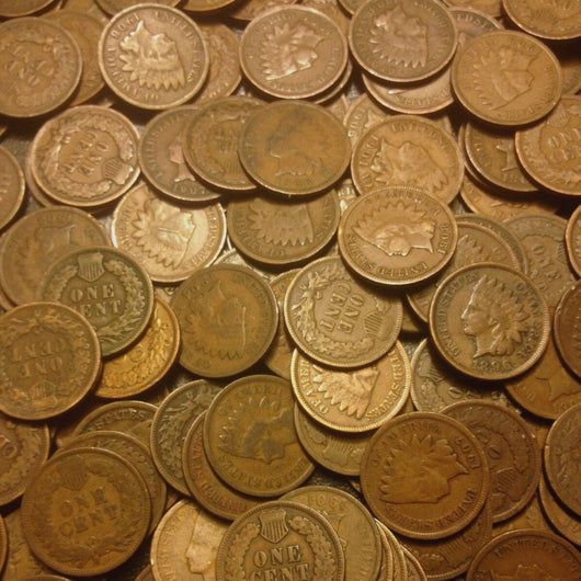 Indian Head Cent 1859-1909 Old Bronze 1¢ Coin