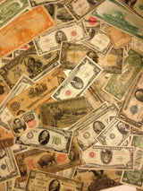 Old Mixed Currency Bulk Lot Gold/Silver Certificate Red Seal