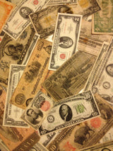 Old Mixed Currency Bulk Lot Gold/Silver Certificate Red Seal
