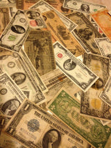 Old Mixed Currency Bulk Lot Gold/Silver Certificate Red Seal