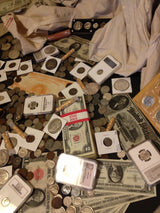 Estate Sale Old US Coins & Currency Lot Silver Gold (Premier Level)