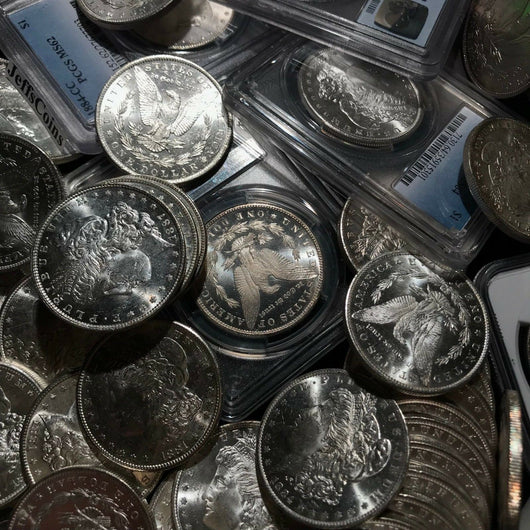 1878-1904 GEM BU O Morgan Silver Dollar From OBW Roll Estate Hoard ~ O Mint Unc