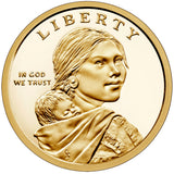 2022 S Proof Native American "Diplomacy" Golden Dollar $1