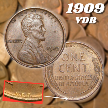 1x 1909 V.D.B Lincoln Wheat Cent