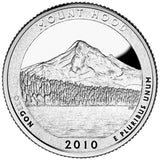 2010 SILVER Proof "Mt. Hood" National Park Quarter - Oregon