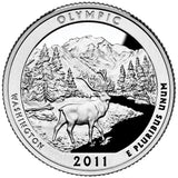 2011 SILVER Proof "Olympic" National Park Quarter - Washington