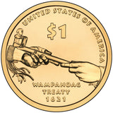 2011 P&D Native American "Diplomacy" Golden Dollar $1 Uncirculated Set