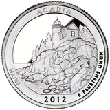 2012 S Proof "Acadia" National Park Quarter - Maine
