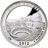 2012 SILVER Proof "Chaco Culture" National Historical Park Quarter - New Mexico