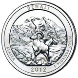 2012 P,D,S "Denali" National Park Quarter Uncirculated Set - Alaska