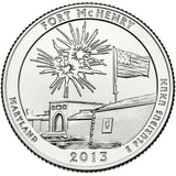 2013 P,D,S "Fort McHenry" National Monument Quarter Uncirculated Set - Maryland