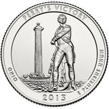 2013 P,D,S "Perry's Victory and International Peace" Memorial Quarter Uncirculated Set - Ohio