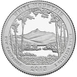 2013 SILVER Proof "White Mountain" National Forest Quarter - New Hampshire