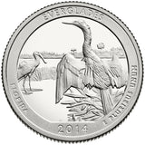 2014 S Proof "Everglades" National Park Quarter - Florida