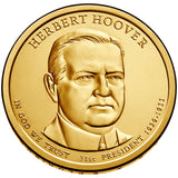 2014 P&D Herbert Hoover Presidential $1 Uncirculated Set
