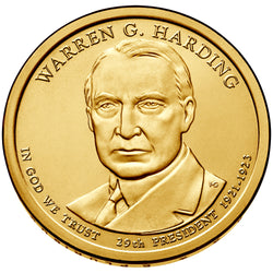 2014 P&D Warren G. Harding Presidential $1 Uncirculated Set