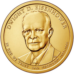 2015 P&D Dwight D. Eisenhower Presidential $1 Uncirculated Set