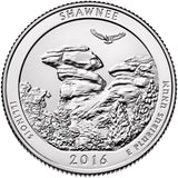 2016 P,D,S "Shawnee" National Forest Quarter Uncirculated Set - Illinois
