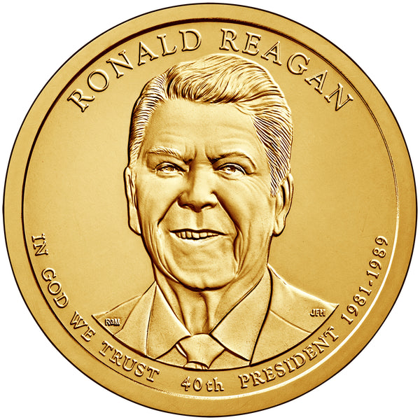 2016 P&D Ronald Reagan Presidential $1 Uncirculated Set