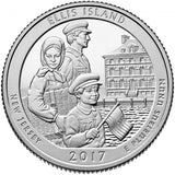 2017 SILVER Proof "Ellis Island" Quarter - New Jersey