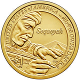 2017 P&D Native American "Sequoyah" Golden Dollar $1 Uncirculated Set