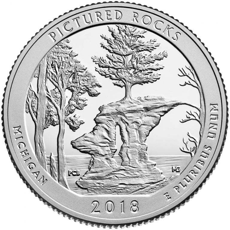 2018 S Proof "Apostle Island" National Lakeshore Quarter Wisconsin