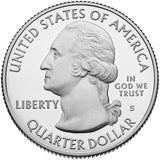 2018 SILVER Reverse Proof "Pictured Rocks" National Lakeshore Quarter - Michigan