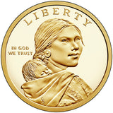 2018 S Proof Native American "Jim Thorpe" Golden Dollar $1