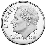 2018 S Roosevelt Dime - Silver Reverse Proof