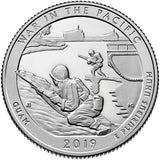 2019 S Proof "War In Pacific" National Historical Park Quarter - Guam