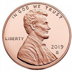2019 S Lincoln Shield Cent - Proof