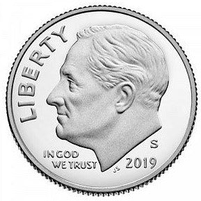 2019 S Roosevelt Dime - 99.9% SILVER Proof