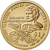 2020 P&D Native American "Anti-Discrimination" Golden Dollar $1 Uncirculated Set