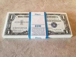 ✯ $1 Silver Certificate UNC Lot ✯ CU ~ Consecutive From Pack Old ✯