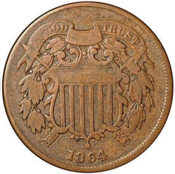Two Cent Piece 1864-1873 Average Circulated 2 Cent Piece