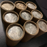 Sealed $20 Roll Silver Dollars Morgan/Peace 1878-1935 Circ With BU End