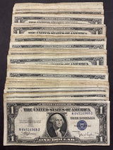1928-1957 $1 Silver Certificates Old US Currency