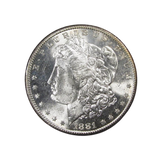 1x Uncirculated Peace/Morgan Silver Dollar BU 1878-1935