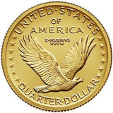 2016 Gold Standing Liberty Quarter ~ Centennial Coin .9999 24k