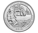 2018 SILVER Proof "Apostle Island" National Lakeshore Quarter - Wisconsin